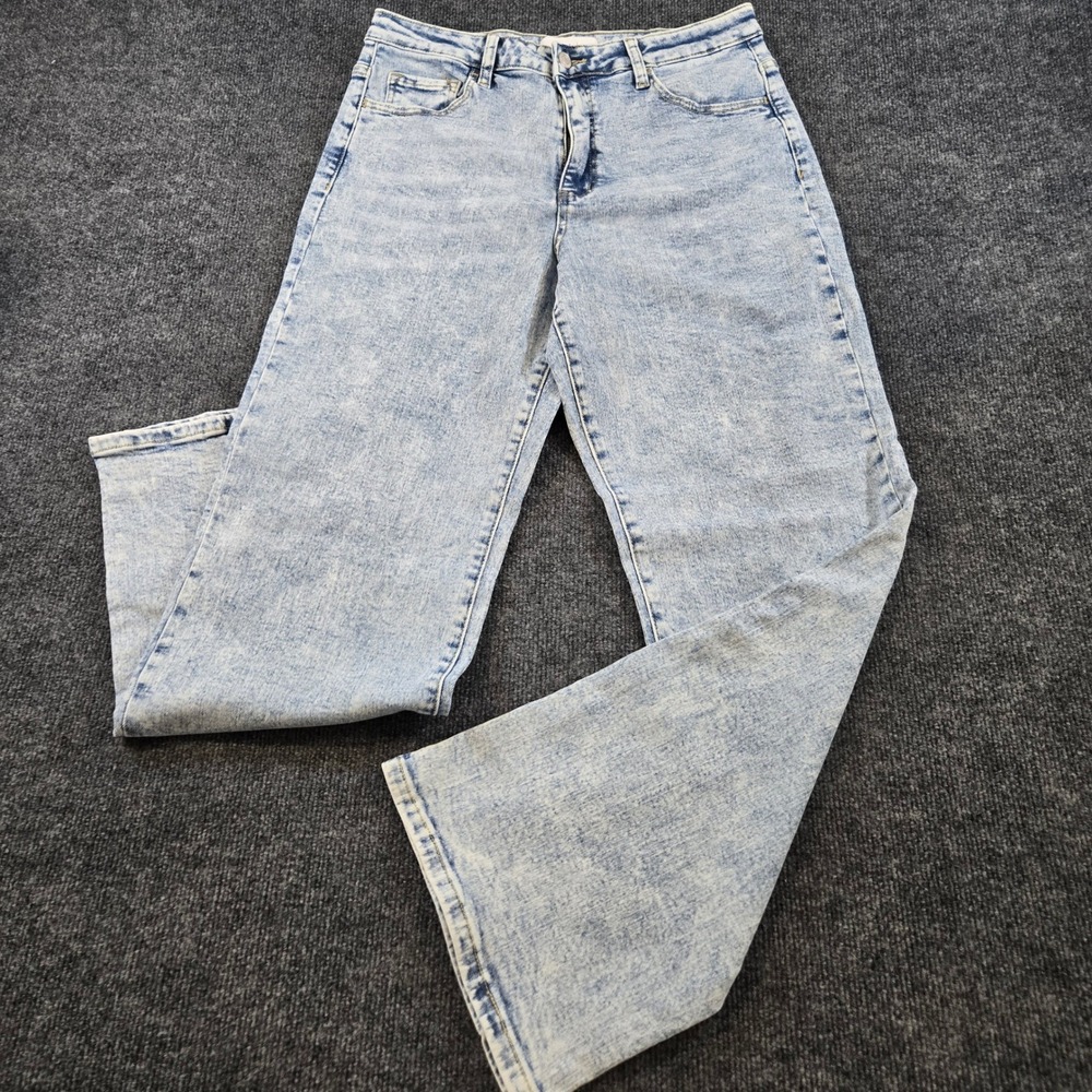 Vervet Los Angeles High Rise Flare Jeans Light Acid Wash Size 31 GrungeCore